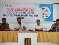 Wabup Lutim Pimpin Rakor Mini Lokakarya Percepatan Penurunan Stunting Tingkat Kecamatan