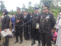 Wujud Penghormatan Terakhir, Polres Luwu Utara Gelar Upacara Tradisi Kepolisian Pada Pemakaman Alm.IPDA Muhammad Akbar