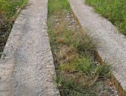 Jalan Beton di Tarabbi Rusak Jante : Itu Tanggung jawab Rekanan dan PPK