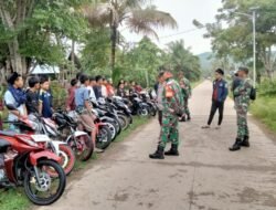 Berdasarkan Laporan Masyarakat, Polsek Malili Bersama Koramil 15 Malili Amankan Balap Liar Di Tarabbi