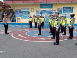 Apel Pagi Satlantas Polres Luwu Utara: Komitmen dan Disiplin Sebelum Pengaturan Lalu Lintas