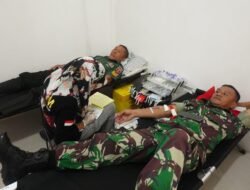Kodim 1403/Palopo Wilayah Lutim Gelar Donor Darah bersama Polri dan ASN