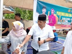 Sambut Hari Raya Idul Adha 1445 H, Polres Luwu Utara Berbagi Daging Kurban