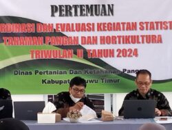 Dinas Pertanian dan Ketahanan Pangan Kabupaten Luwu Timur Gelar Pertemuan Koordinasi Evaluasi