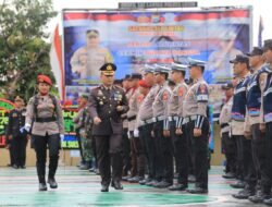 Sekda Bahri Suli  Dan Ketua DPRD Hadiri Upacara Hari Bhayangkara ke-78 di Mapolres Lutim