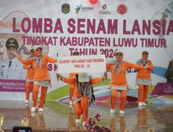 Pemkab Luwu Timur Gelar Lomba Senam Lansia Tingkat Kabupaten