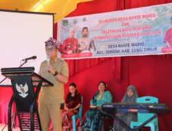 H. Budiman Letakan Batu Pertama Pembangunan Posyandu Hafipah