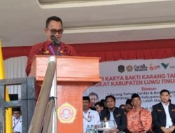 Mewakili  Bupati Lutim, Staf Ahli Hukum Dan Pemerintahan Buka Kegiatan Studi Karya Bakti Karang Taruna