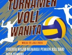 Turnamen Bola Voli Putri  Di  Laskap  Diikuti 12 Tim Dari Empat Desa