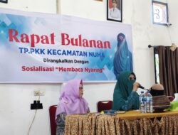 TP PKK Kecamatan Nuha Gelar Sosialisasi “Membaca Nyaring”