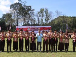 Asisten Pemerintahan dan Kesra Buka Kemah Lomba Pramuka Penegak Tingkat Cabang Lutim