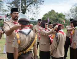 Wabup Lutim Jadi Irup Pada Apel Besar Gerakan Pramuka Ke-63 Tahun