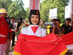 Zahra Mentari Islami, Pembawa Baki Merah Putih Terharu dan Bangga Usai Sukses Kibarkan Bendera