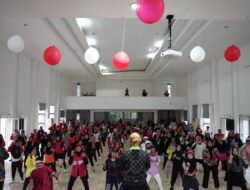 Buka Zumba Party dan Fun Aerobic, Hj. Sufriaty : Mari Bekerjasama untuk Besarkan ASIAFI Lutim
