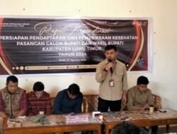 KPU Rapat Koordinasi Persiapan Pendaftaran Dan Pemeriksaan Kesehatan Calon Bupati dan Wakil Bupati Lutim 2024