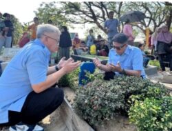 Usai Jalani Tes Kesehatan, Isrullah Ahmad dan Usman Sadik Ziarah ke Makam Alm. Majid Tahir