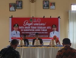 Disdikbud Lutim dan UPT Cabdis Wilayah XII Sinkronkan Data ATS di Tomoni Timur, Camat Mendukung