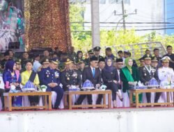 Kapolda Sulsel Hadiri Upacara HUT TNI di Karebosi