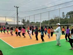 Senam Bersama Ibu PKK Desa Harapan: Sehat dan Bugar Bersama
