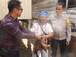 Ali Dapat Bebek dan Gerobak dari Kapolres Luwu Timur