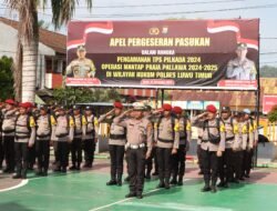 Apel Pergeseran Pasukan, Polres Luwu Timur Turunkan 352 Personel Amankan Tahap Pemungutan Suara Pilkada 2024