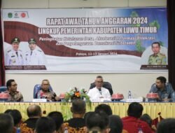 Bupati Budiman Pimpin Raker Awal TA. 2024 lingkup Pemerintah Kabupaten Lutim