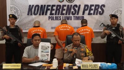 Sat Narkoba Polres Luwu Timur Amankan Tiga Terduga Penyalahgunaan Narkoba Dan Obat Terlarang