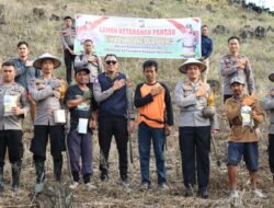 Polres Soppeng Tanam Jagung, Dorong Ketahanan Pangan dan Bantu Warga Kurang Mampu