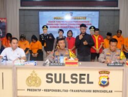 Kapolda Sulsel Pimpin Konferensi Pers Kasus Perdagangan Orang dan Pembunuhan di Luwu Timur