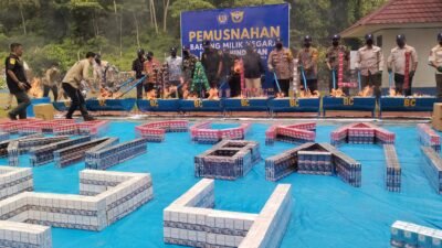 Bea Cukai Malili Musnahkan Ribuan Batang Rokok Ilegal dan 66 liter Minuman Keras