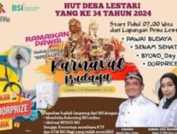 Peringati HUT Desa Lestari Ke-34, Suharno Ajak Masyarakat Ikut Meriahkan Karnaval Budaya