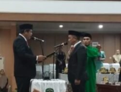 Ketua DPRD Lutim Pimpin Rapat Paripurna Pengambilan Sumpah Janji Anggota DPRD PAW