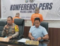 Satres Narkoba Polres Luwu Timur Amankan Dua Terduga Pelaku Pengedar Shabu di Sorowako