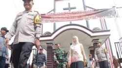 Forkopimda Bersama Kapolres, Danyon Brimob, Pabung Tinjau Pelaksanaan ibadah Natal di Sejumlah Gereja