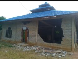 Masjid Al Hijrah Di Lutim Rusak Parah Akibat Gempa