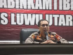 Kumpulkan Bhabinkamtibmas,    Begini pesan kapolres Luwu Utara