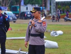 550 Personil Gabungan Siap Amankan Konser Wali Band Di Acara HUT Lutim Ke 22