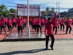 Tingkatkan Kebugaran dan Sinergi, Polres Luwu Utara dan Bhayangkari Gelar Olahraga Bersama