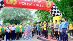 Polda Sulsel Gelar Olahraga Bersama TNI-Polri dan Kejaksaan dalam Rangka Hari Bhayangkara ke-79