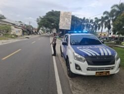 Cegah Kemacetan dan Balapan Liar, Satlantas Polres Luwu Utara Gelar Patroli Sore di Pasar Sentral Masamba