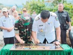 Apresiasi TMMD Kodim 1410 Bantaeng, Bupati Resmi Operasikan Embung Savana Desa Barua