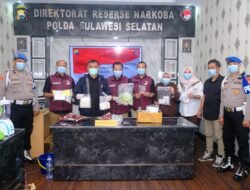 Polda Sulsel Musnahkan Barang Bukti Narkoba Senilai Rp 4,9 Miliar, Amankan 2 Tersangka