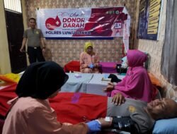 Dukung Program Kapolres Luwu Utara, Polsek Sabbang Gelar Donor Darah
