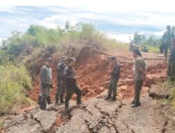 Longsor Ancam Pemukiman Warga, Polhut KPH Angkona Turun Tangan