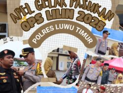 Polres  Luwu Timur Siagakan Personel Gabungan, Operasi Lilin 2025 Resmi Digelar