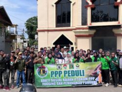 Pasca Banjir, 4 Banom DPC PPP Bantaeng Gelar Aksi Peduli dan Fogging 