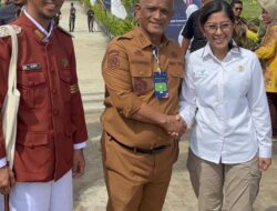 WABUP WAJO, HADIRI PERESMIAN 166 SEKOLAH RAKYAT SERENTAK OLEH PRESIDEN RI DI BANJARMASIN