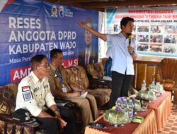 Selain Jalan Rusak, Warga Juga Menyampaikan Keluhan Soal Pengairan dan irigasi kepada anggota DPRD Wajo, Amran
