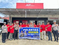 Polres Lutim Sosialisasi Tertib Berlalu Lintas di Kantor J&T