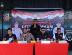 Ditreskrimum Polda Sulsel Gelar Konferensi Pers Pengungkapan Tindak Pidana Pencurian Kendaraan Bermotor
